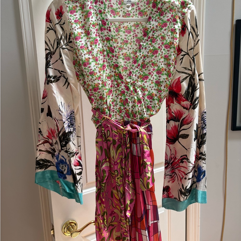 River Island Multi Colored Floral Kimono style dress